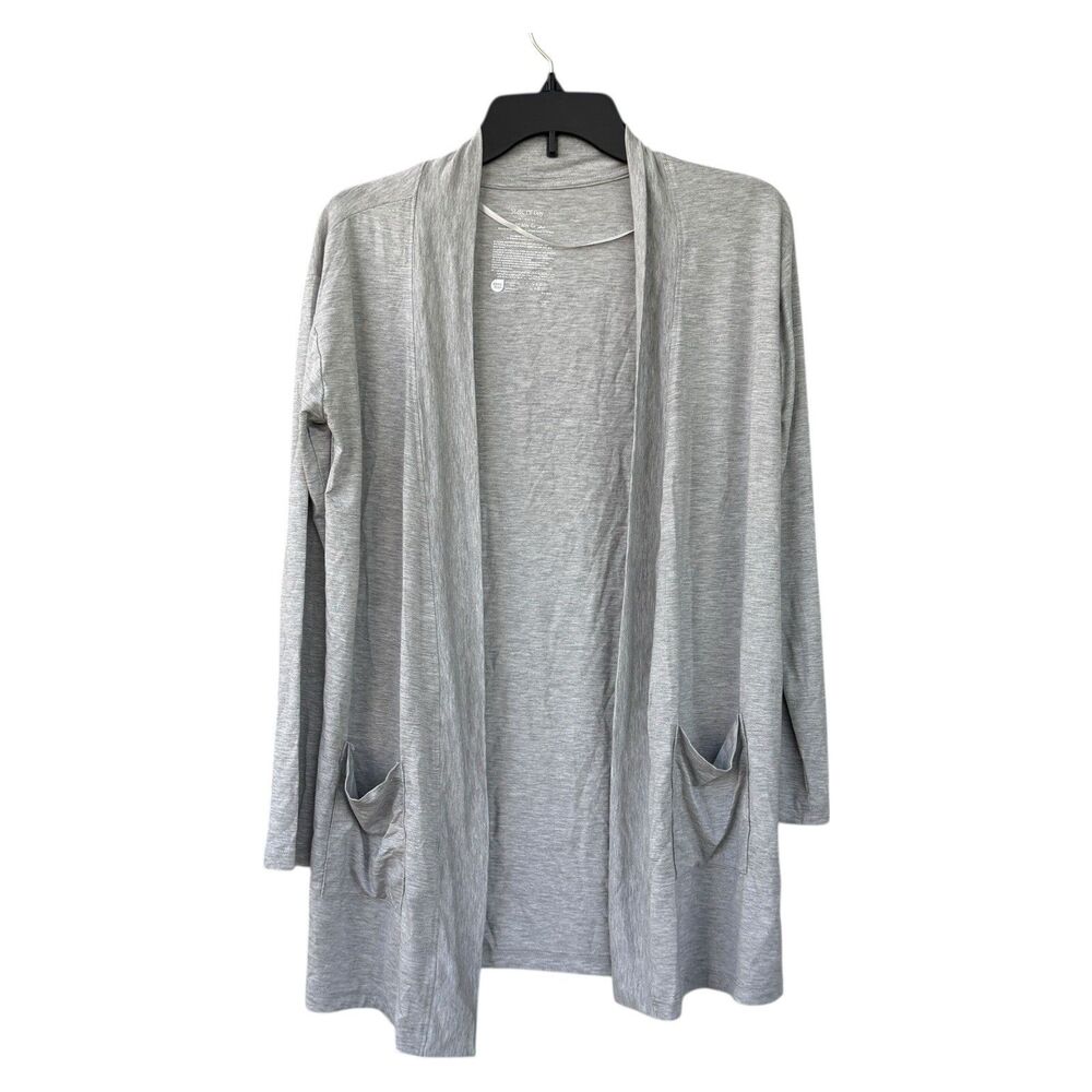 NWT State of Day Women's Loungewear Cardigan Knit Top Sleep Grey Heather Size XS